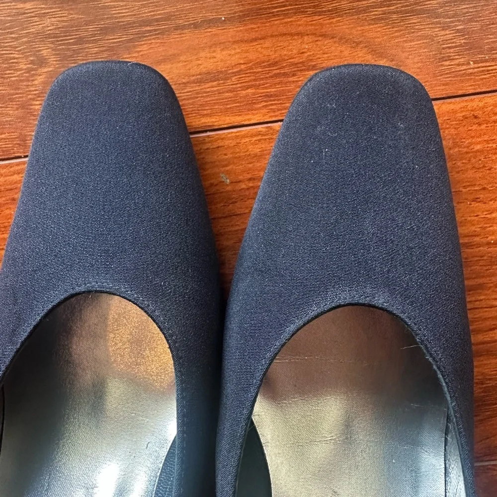 Stuart Weitzman Dark Blue Block Heels